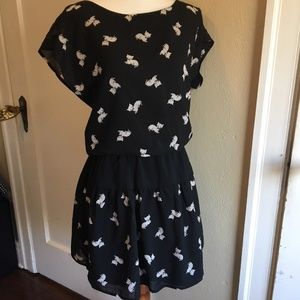 Kitten Print Summer Dress